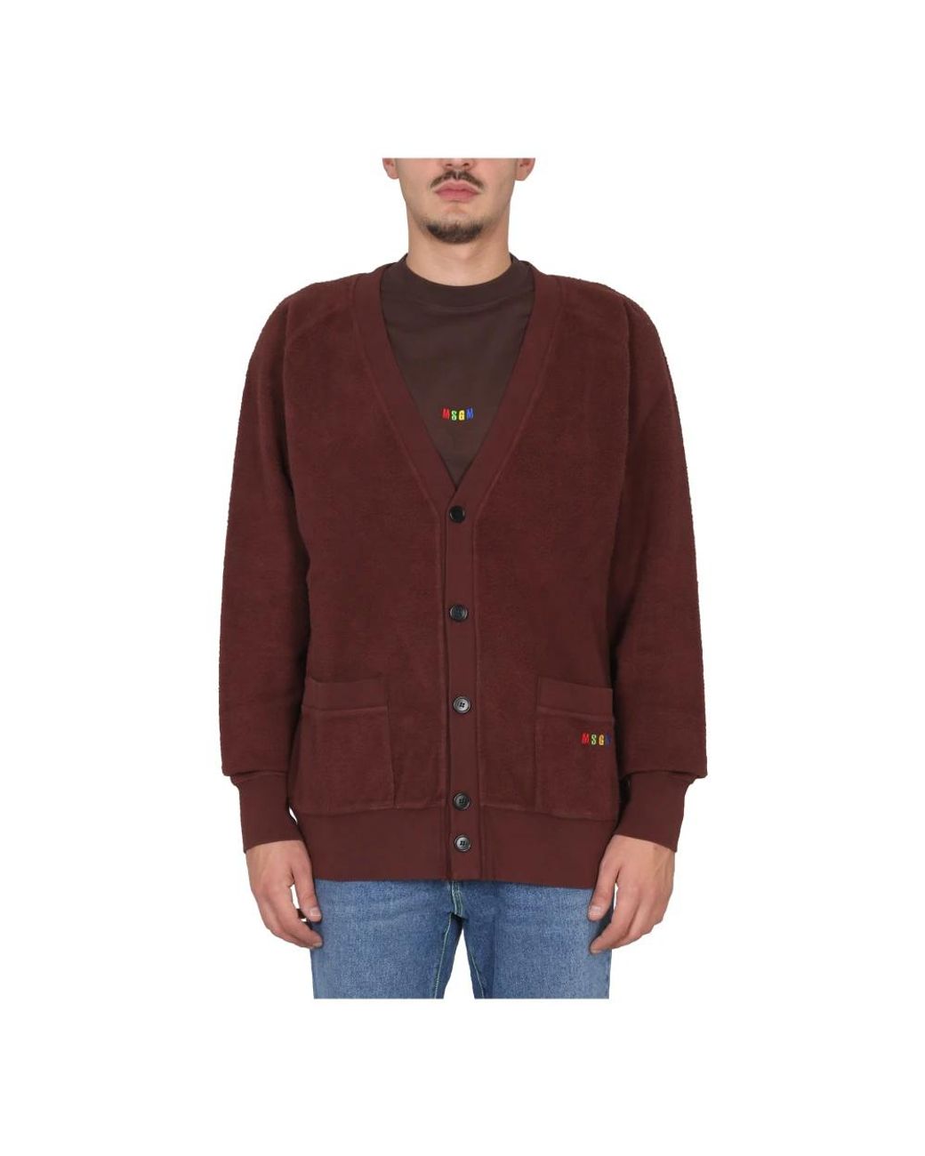 MSGM Cardigan in het Red voor heren