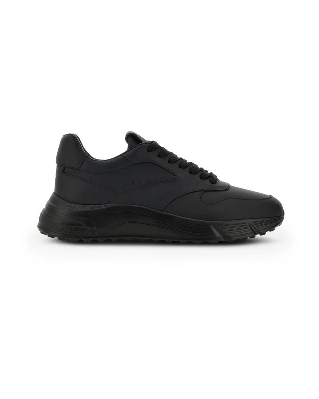 Hogan Schoenen ,Zwart ,Leer Hyperlight Sneakers in het Black voor heren