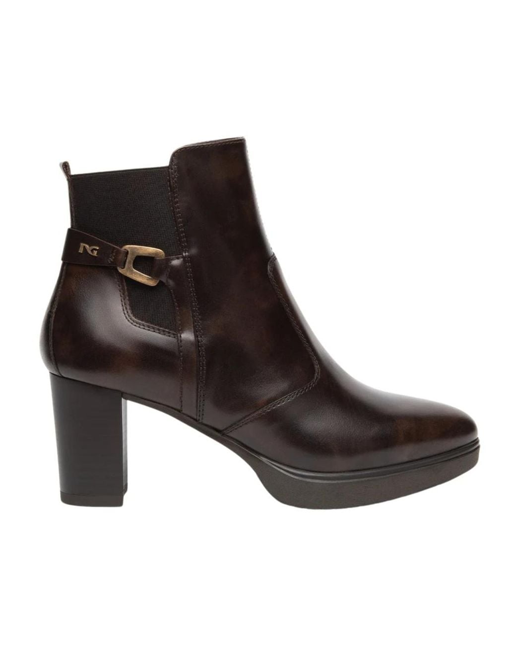 Nero Giardini Brown Heeled Boots
