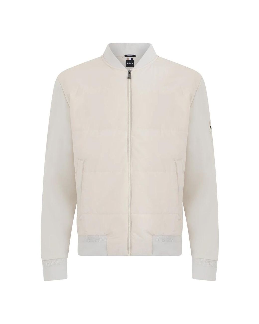 Boss White Bomber Jackets for men