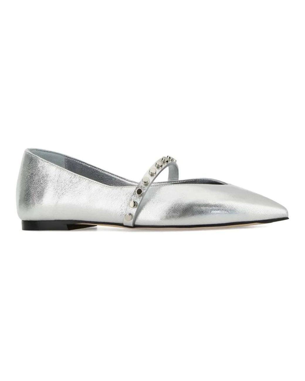 McQueen Gray Ballerina Shoes