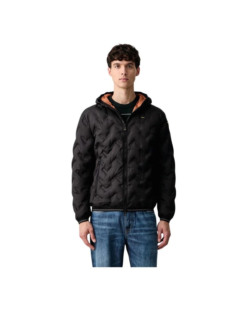 Down Jackets Blauer pour homme en coloris Black