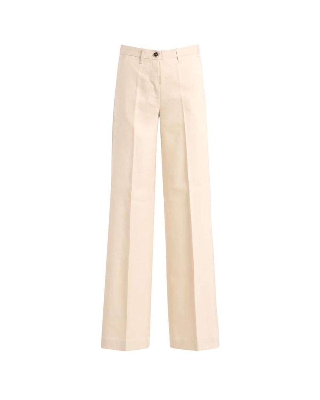 Nine:inthe:morning Natural Straight Trousers