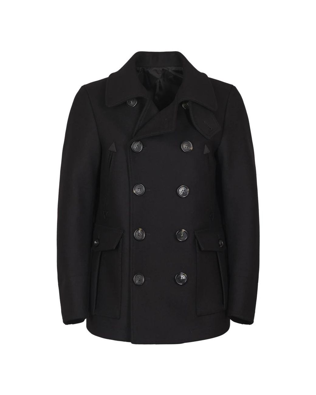 DSquared² Jassen ,Zwart ,Wol Wollen Peacoat in het Black voor heren