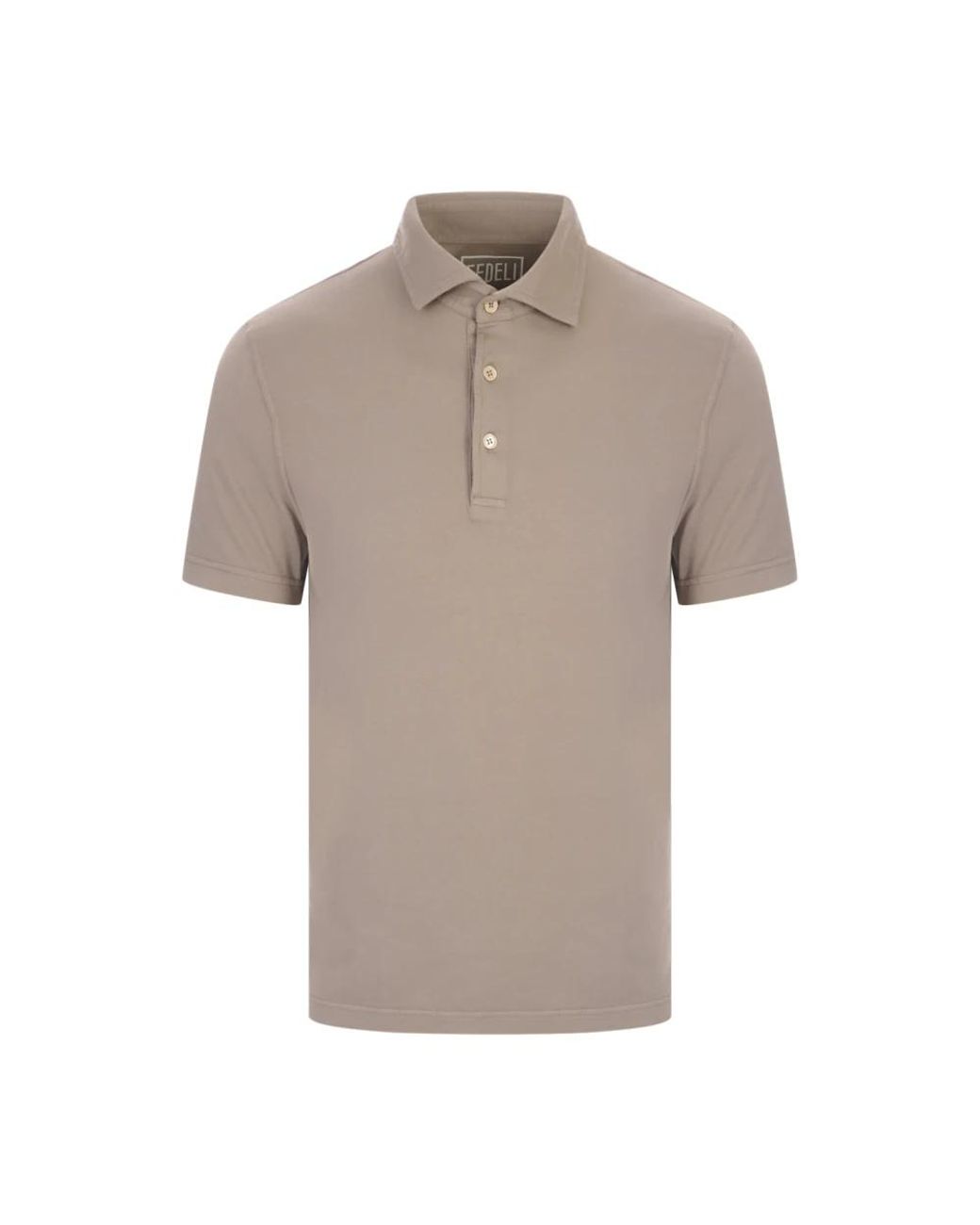Fedeli Natural Polo Shirts for men