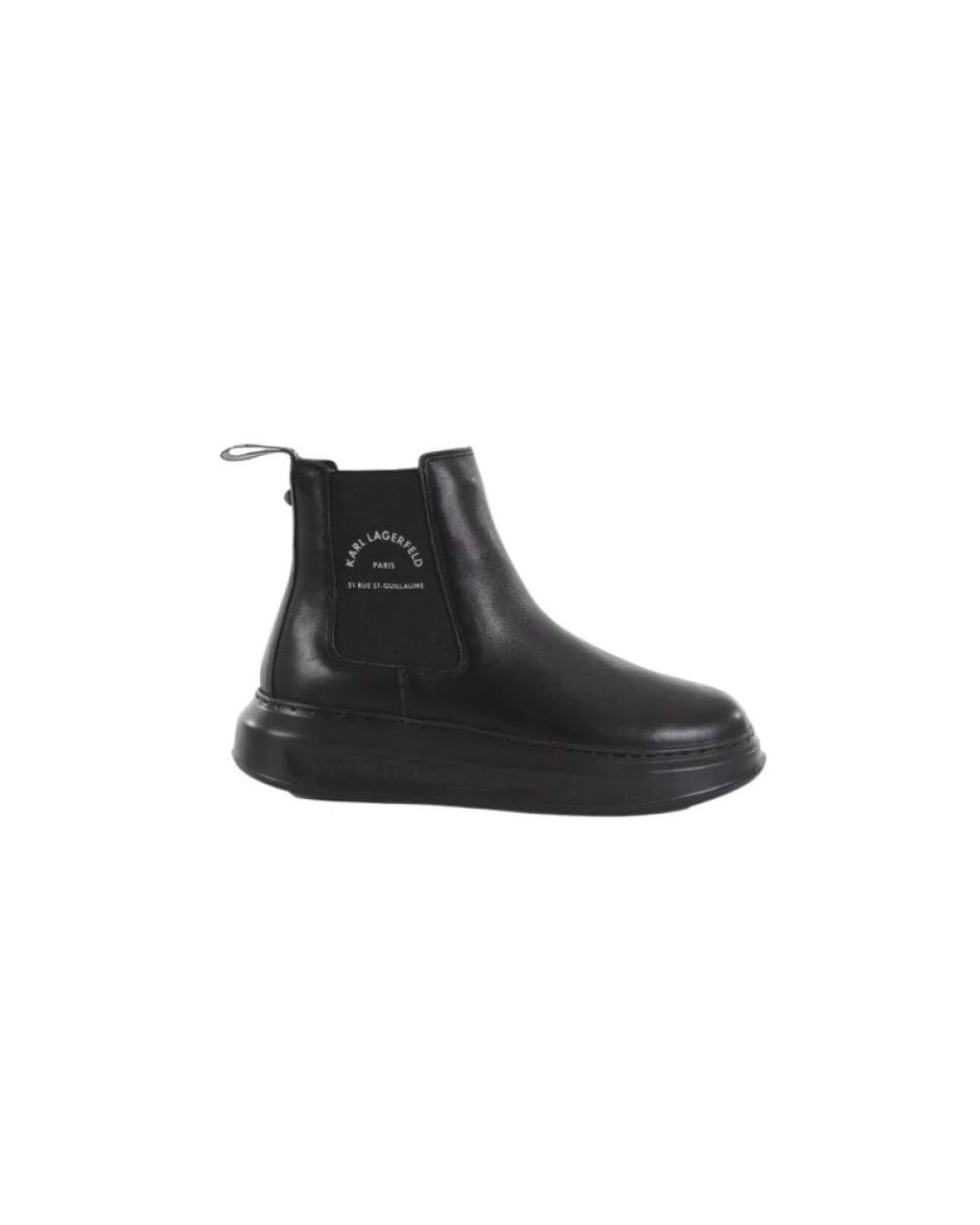 Karl Lagerfeld Black Chelsea Boots for men
