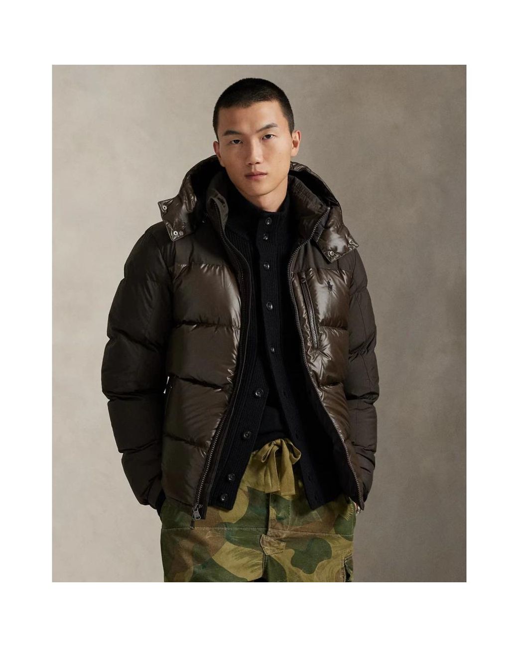 Down Jackets Ralph Lauren pour homme en coloris Black