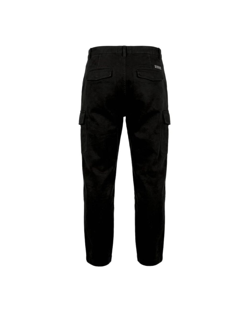 Heskimo Black Straight Trousers for men