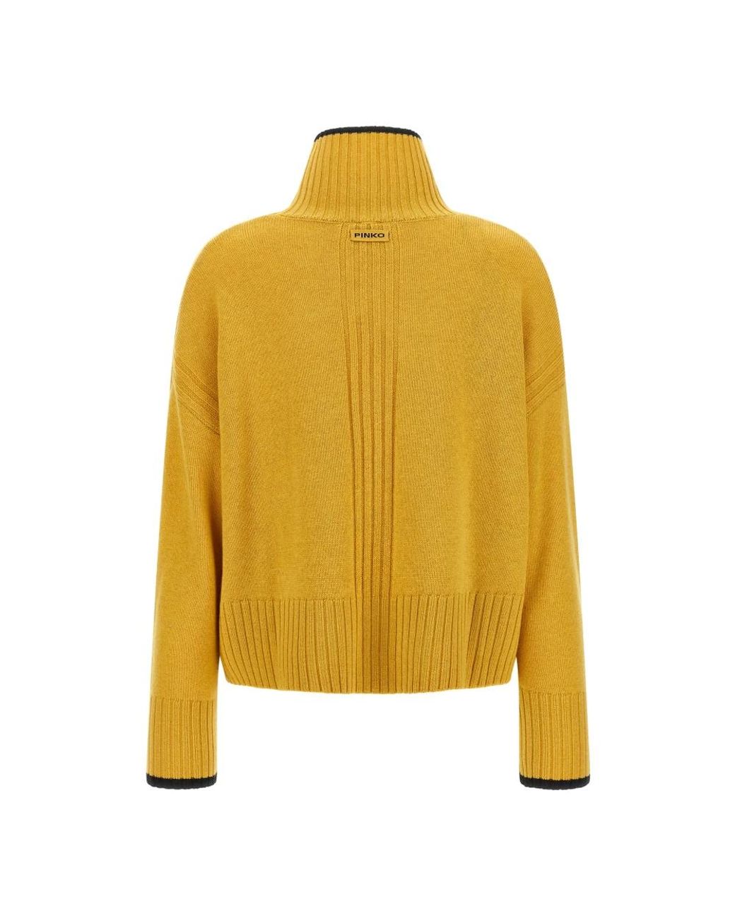 Pinko Yellow Turtlenecks