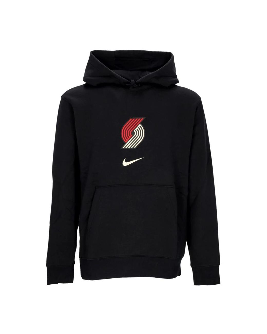 Nike Hoodies & Sweatvesten ,Zwart ,Katoen Portland Trail Blazers City Edition Hoodie in het Black voor heren