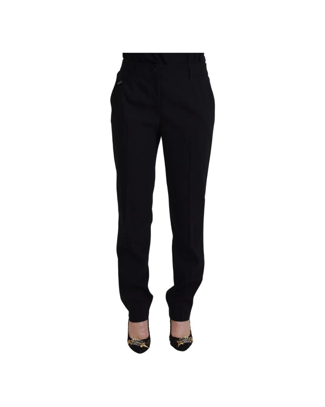 Dolce & Gabbana Black Slim-Fit Trousers