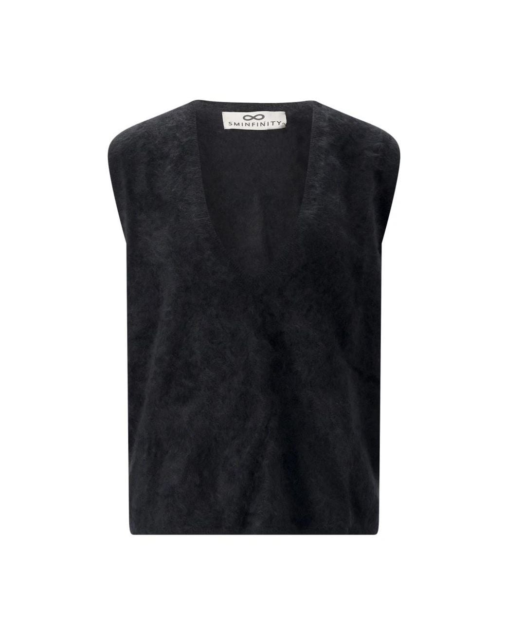 V-Neck Knitwear SMINFINITY de color Black