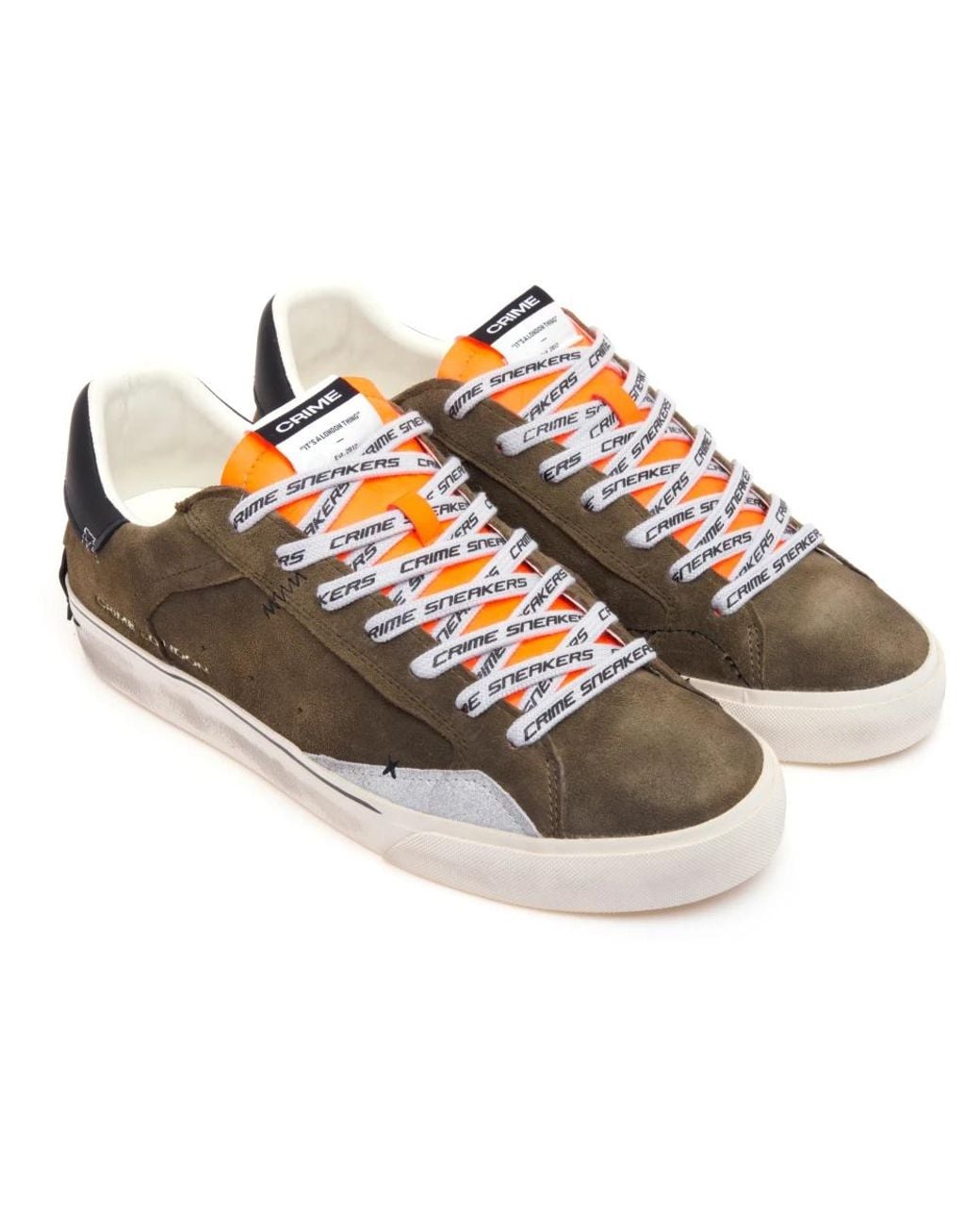 Crime London Brown Sneakers for men
