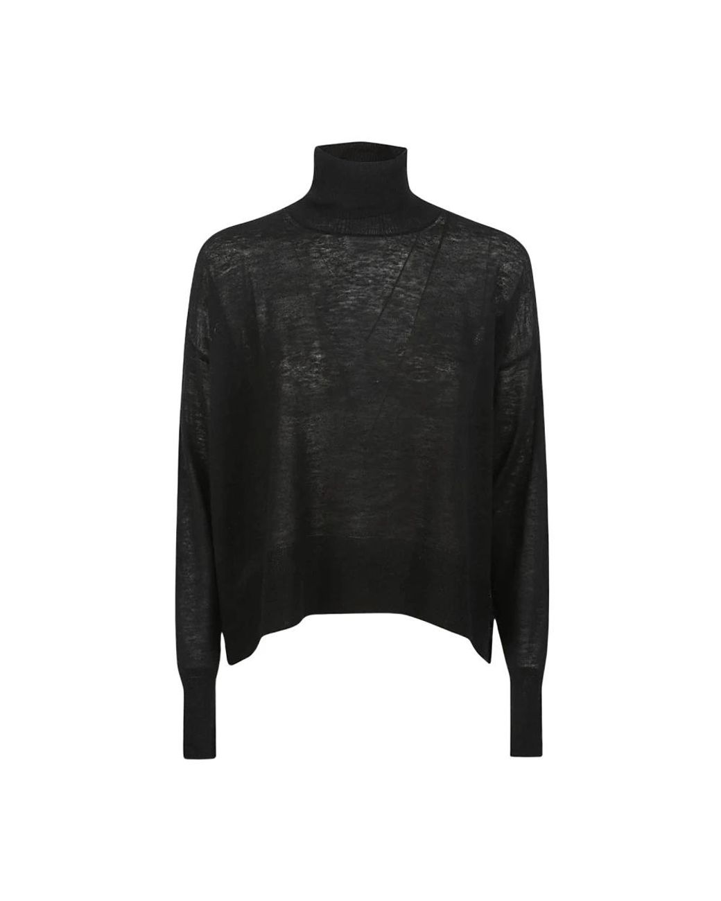 C.T.Plage Black Rollkragenpullover