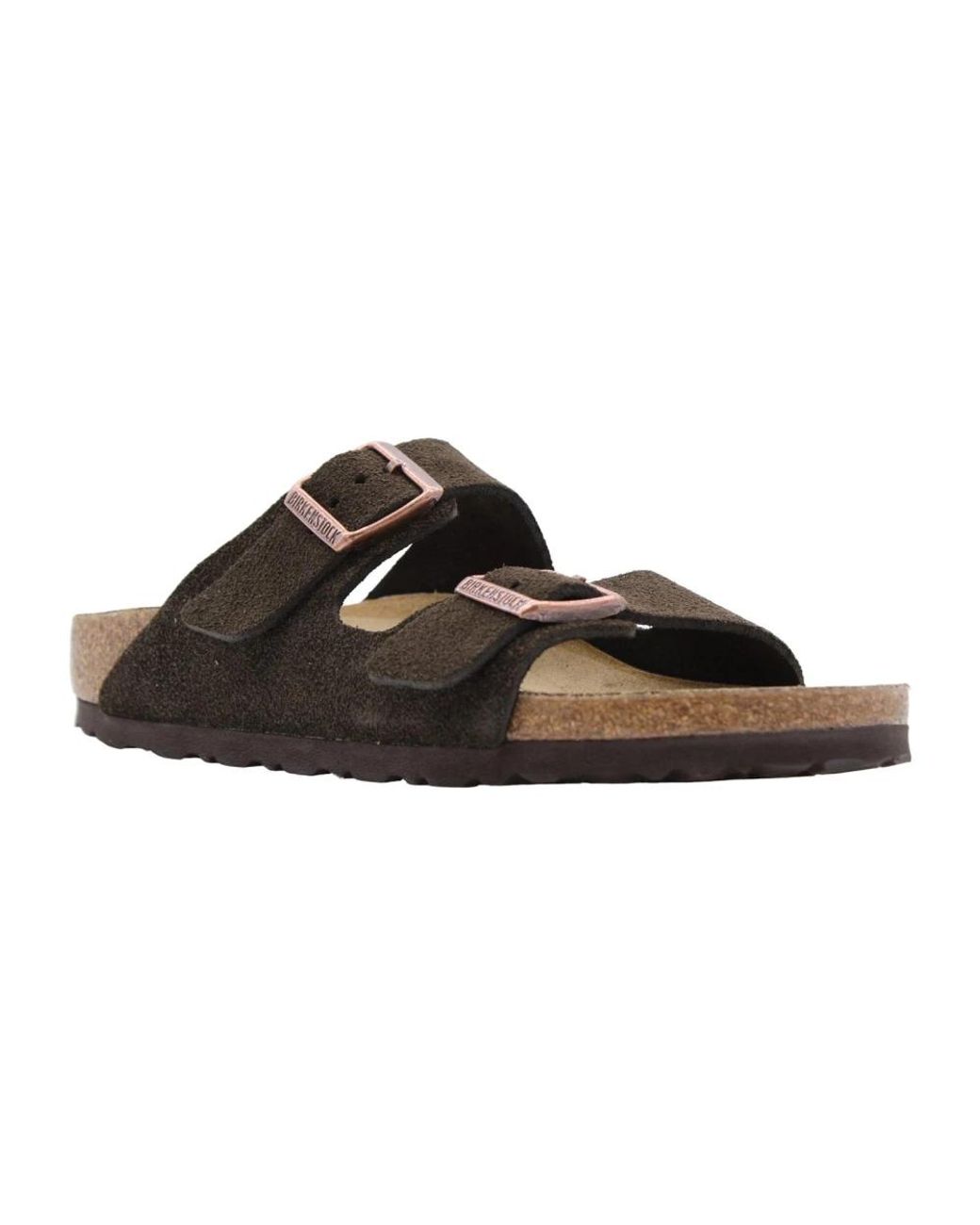 Birkenstock Brown Sliders for men