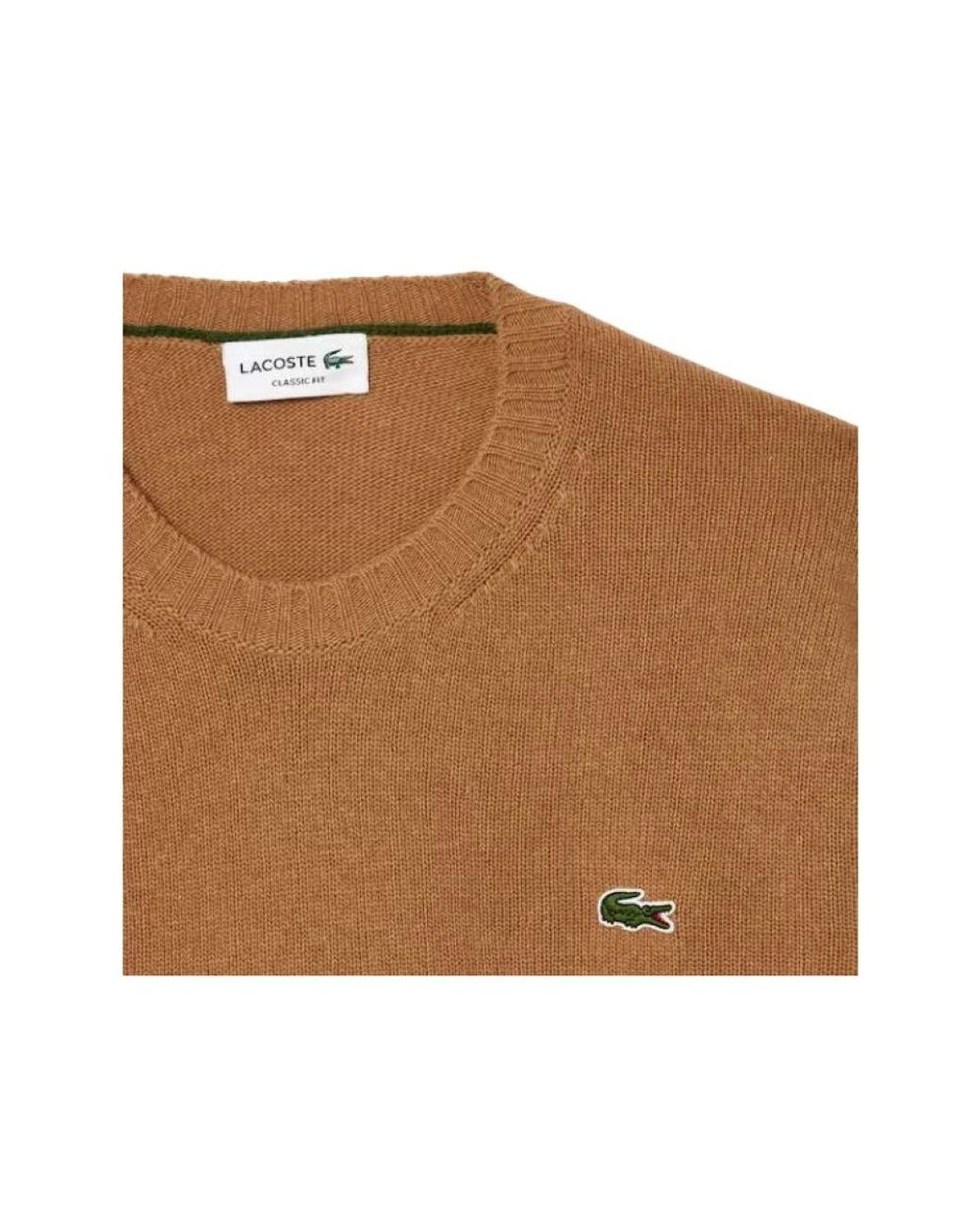 Lacoste Brown Round-Neck Knitwear for men