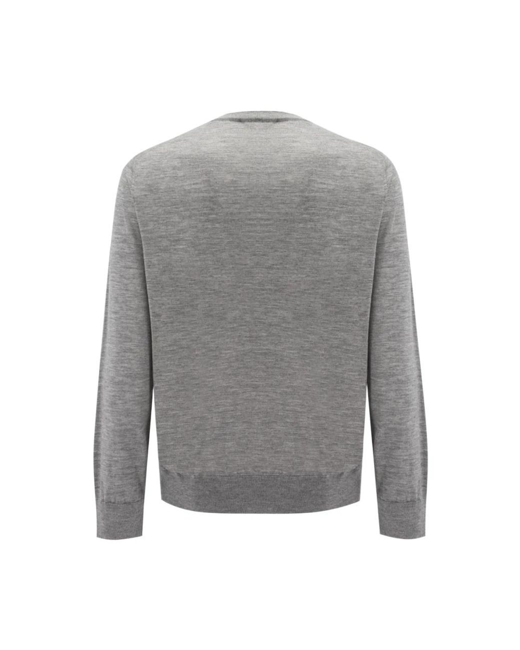 Brioni Gray Ultra-Soft Cashmere And Silk Pullover For for men