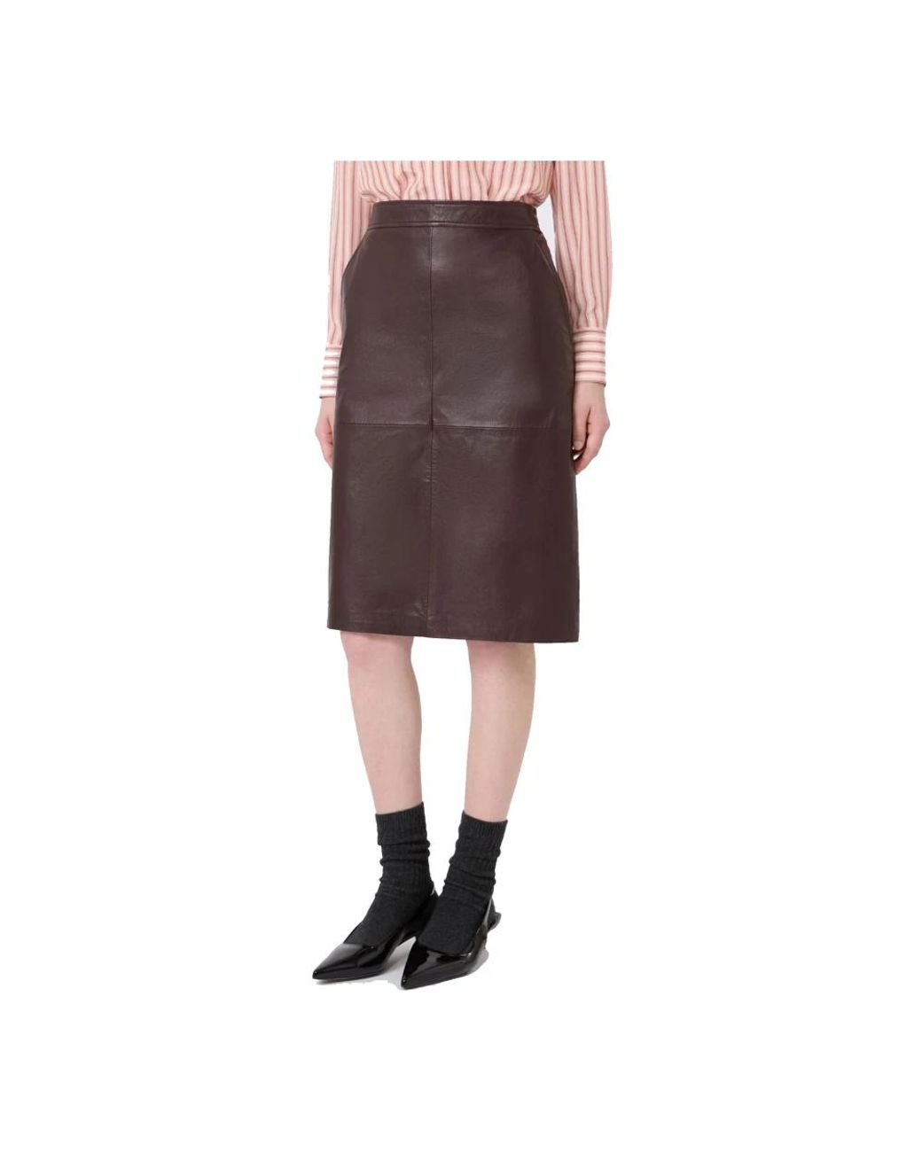 Max Mara Brown Pencil Skirts