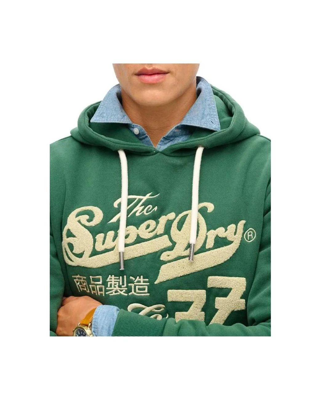 Hoodies Superdry de hombre de color Green
