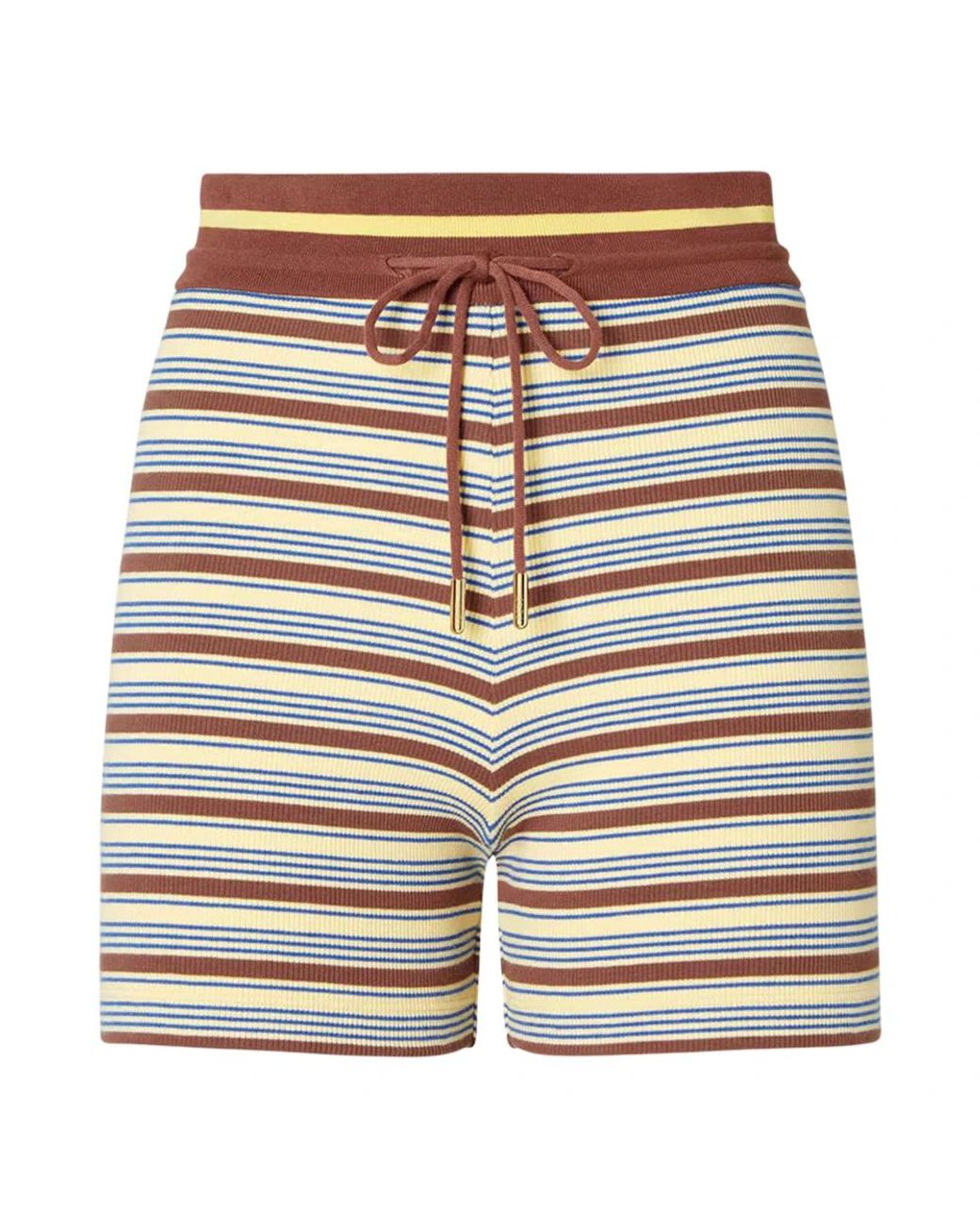 Fendi Gestreepte Gebreide Shorts in het Blue
