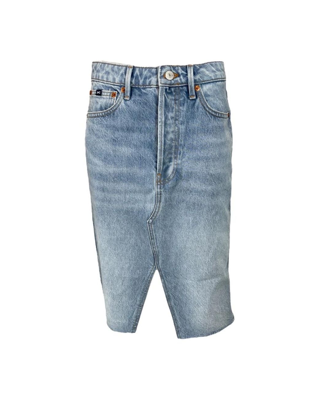 Denham Blue Denim Skirts