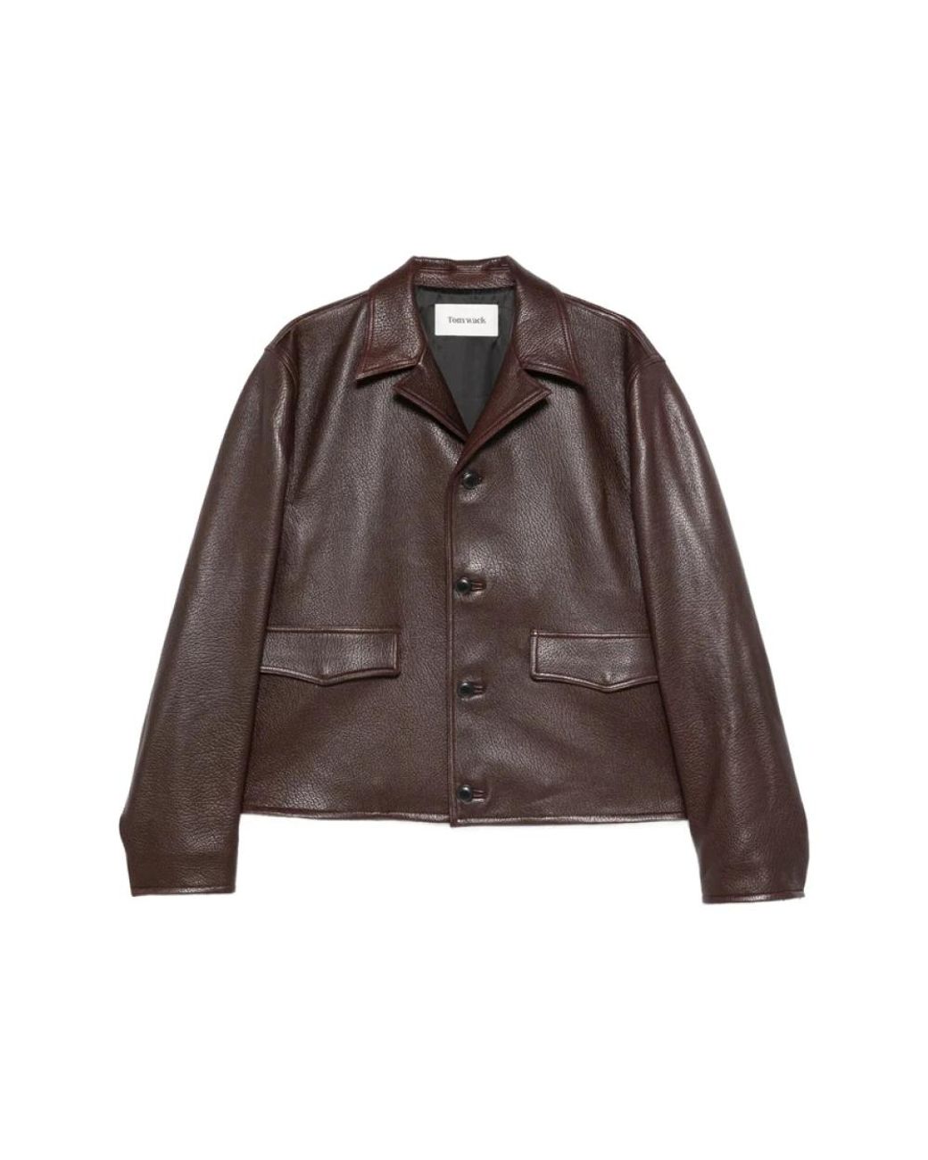 TONYWACK Brown Leather Jackets for men