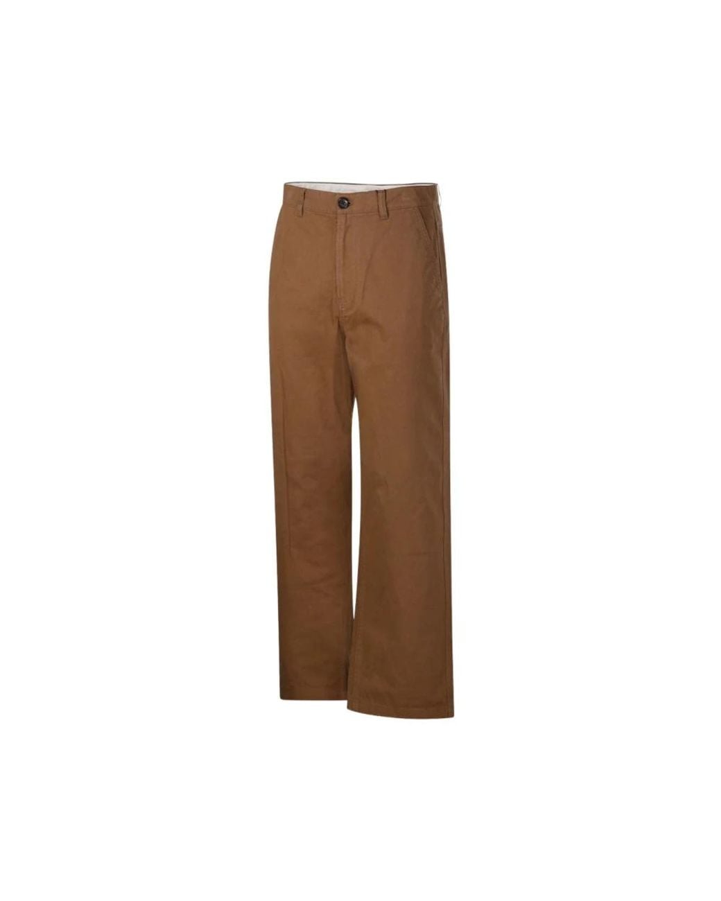 DUNST Brown Straight Trousers for men