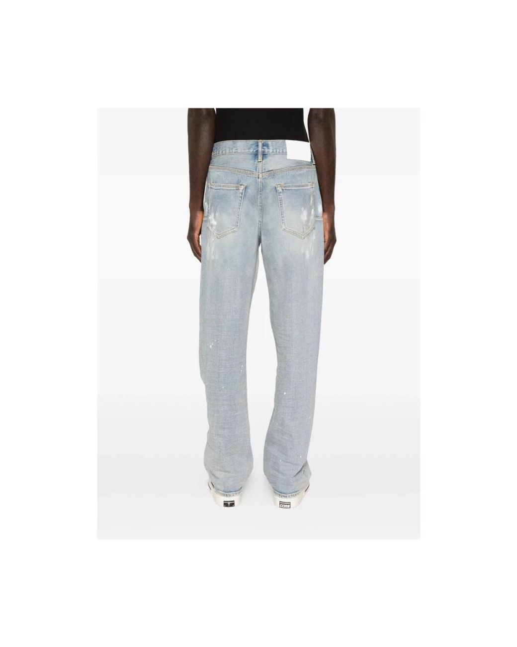 Purple Brand Blue Straight Jeans for men