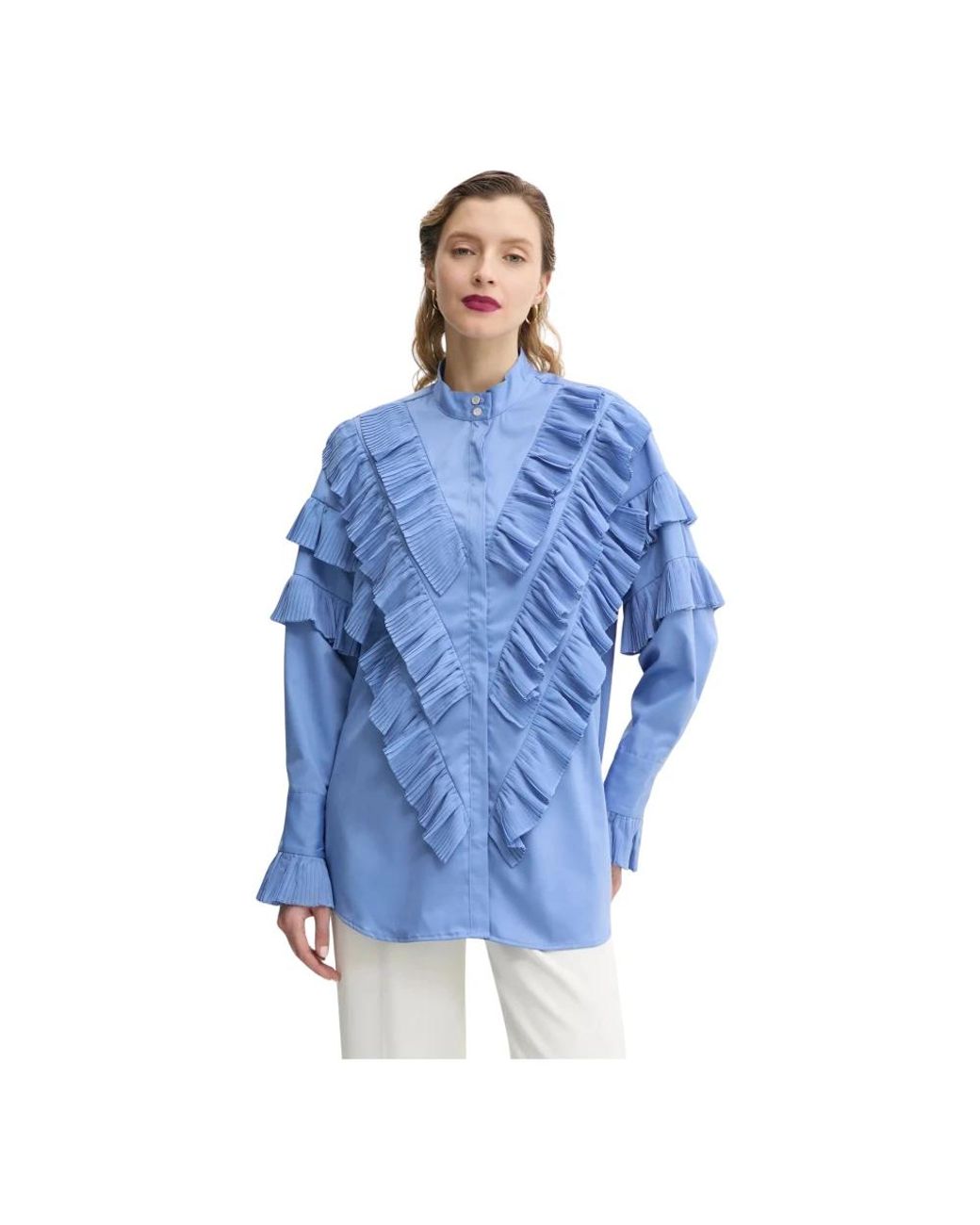 Blouses di Bruuns Bazaar in Blue