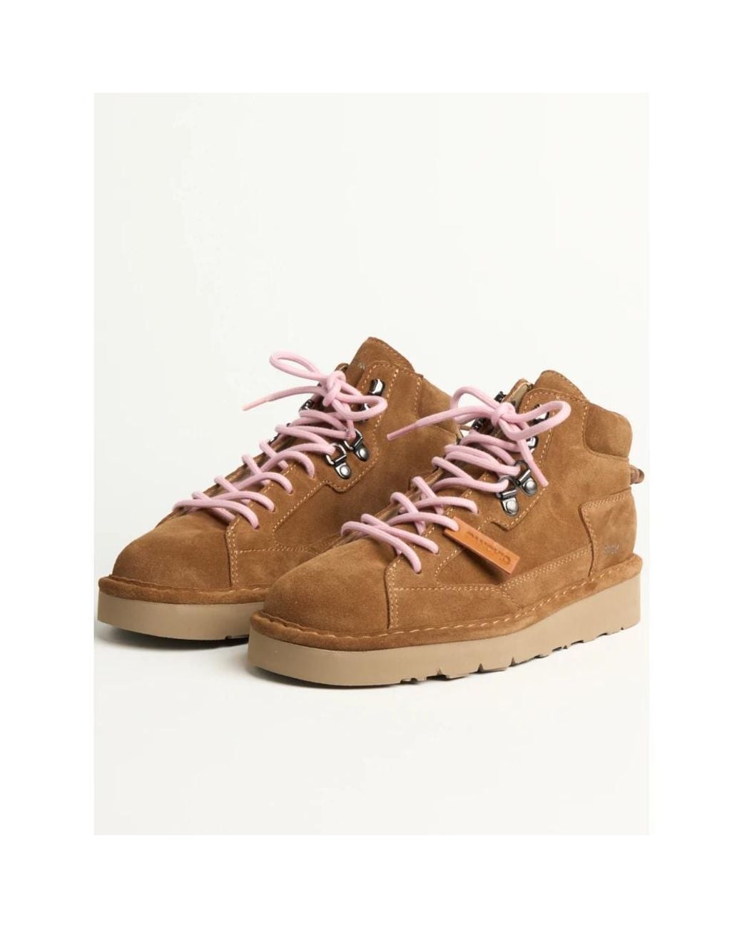 Pànchic Brown Lace-Up Boots