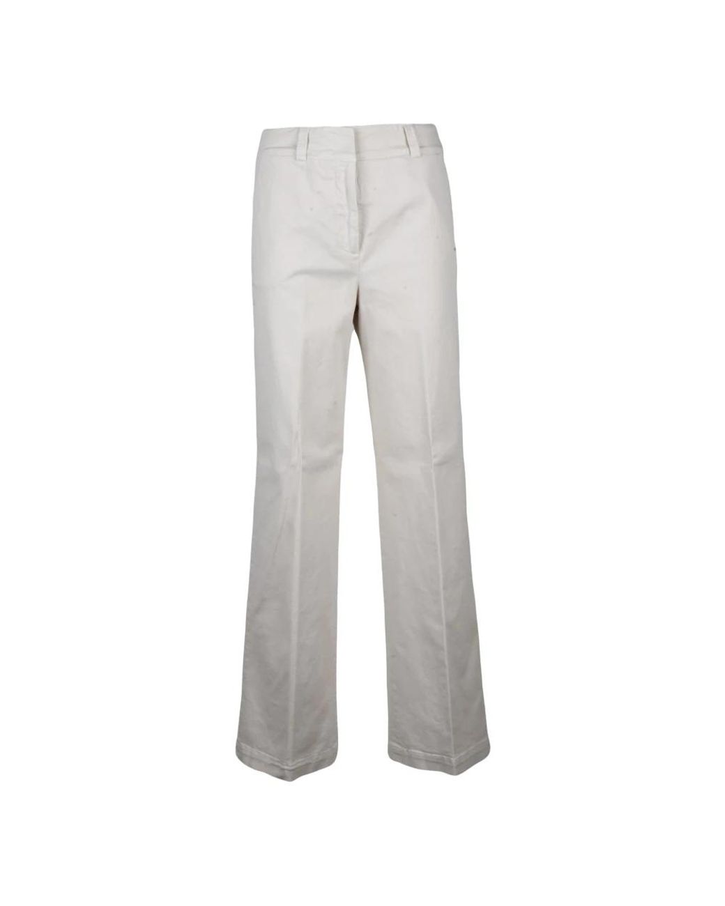 Peserico Gray Straight Trousers