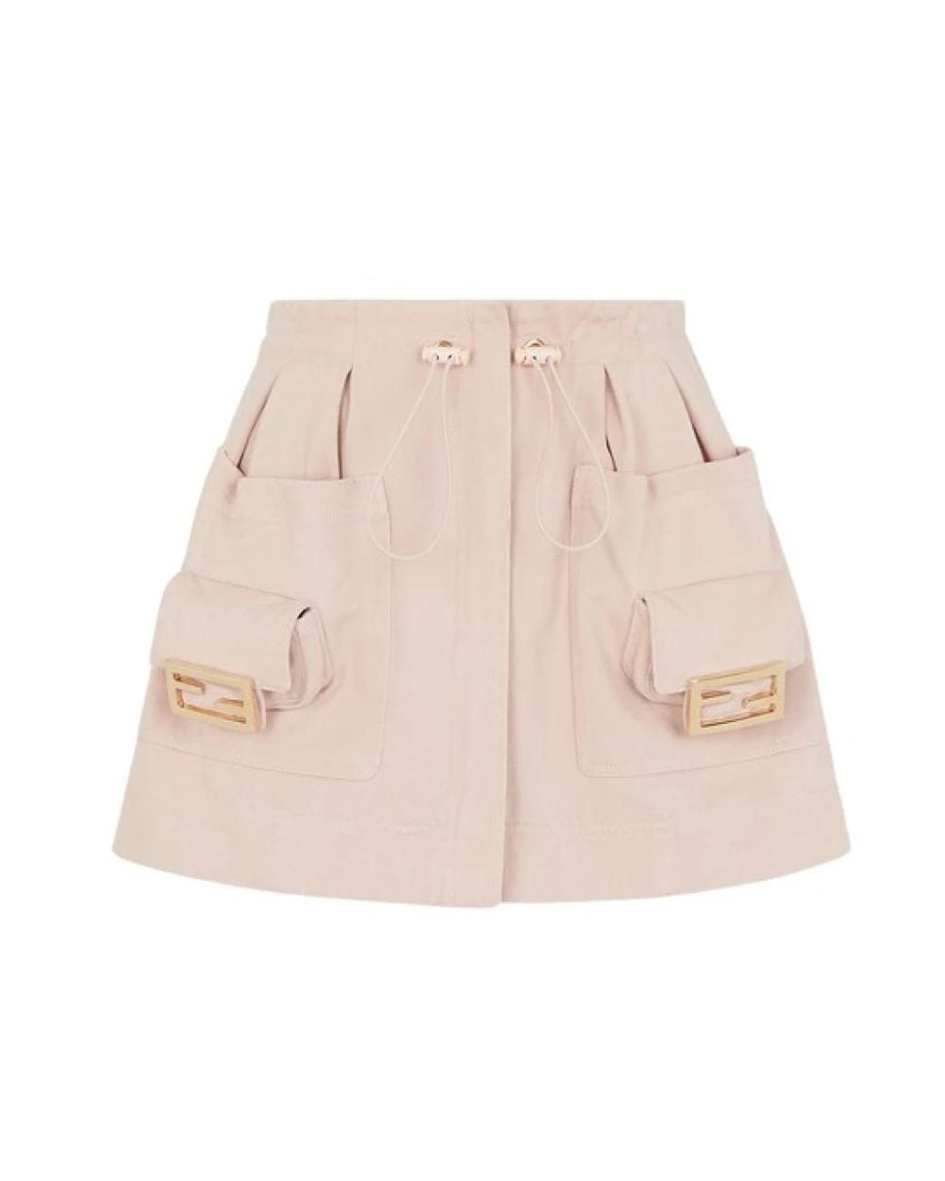 Fendi Natural Short Skirts