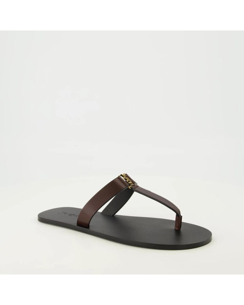 Saint Laurent Black Flip Flops for men