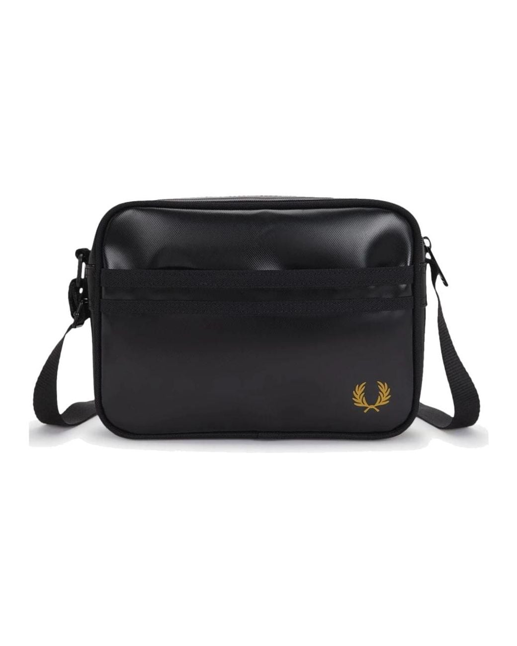 Fred Perry Black Cross Body Bags for men