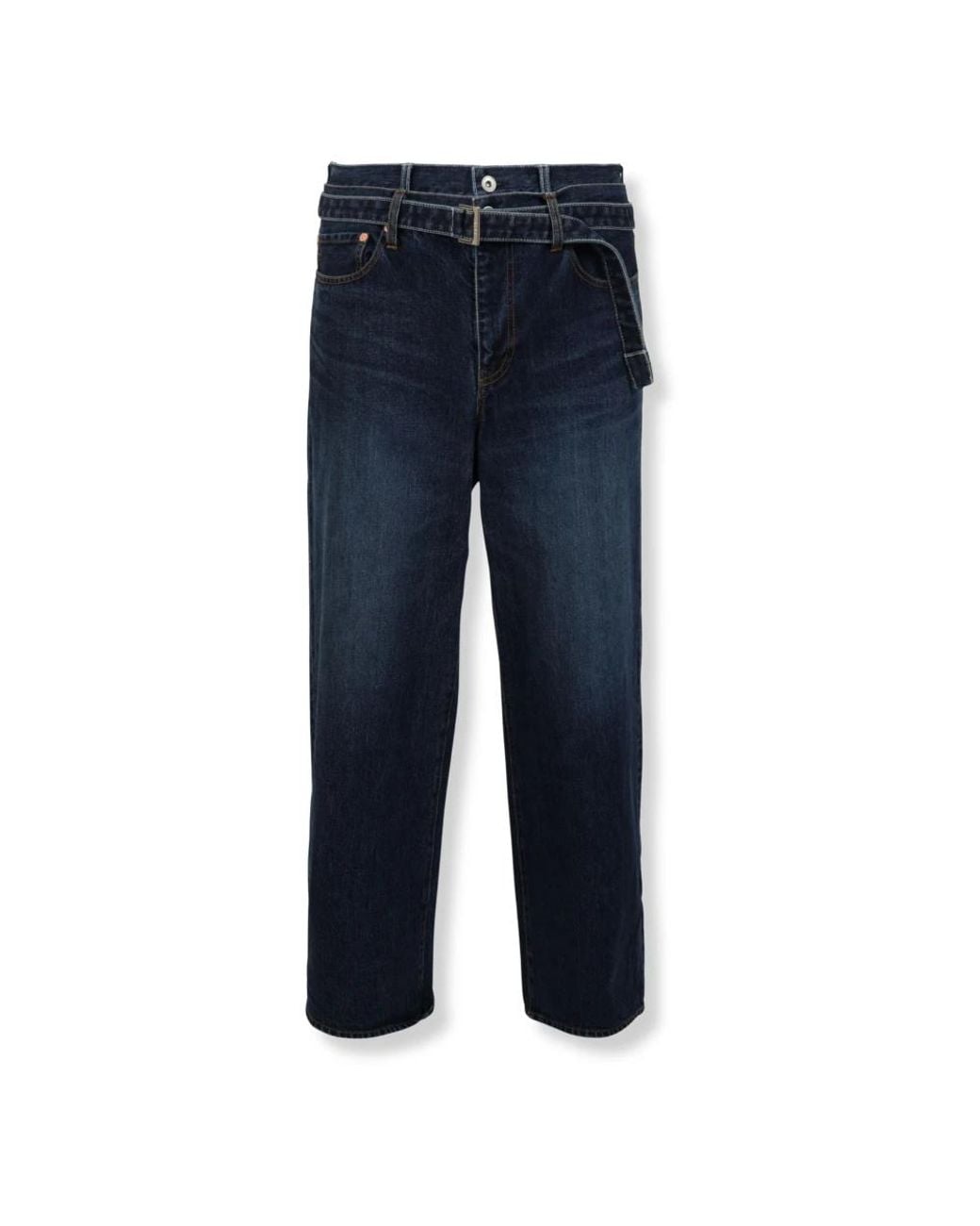 Sacai Blue Straight Jeans for men
