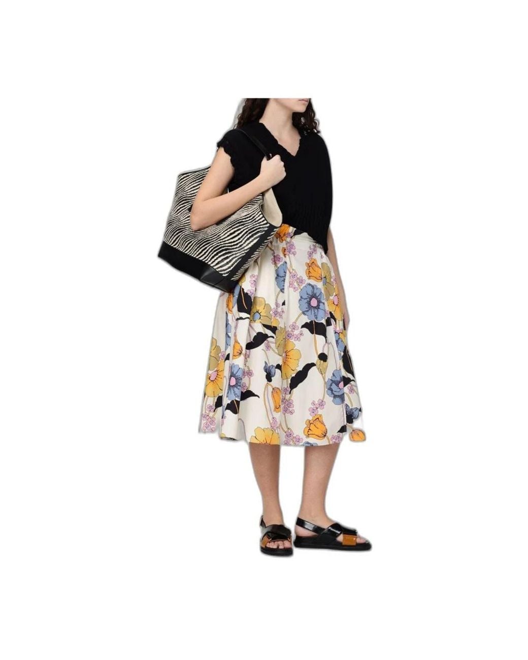 Marni Black Shopping Bags