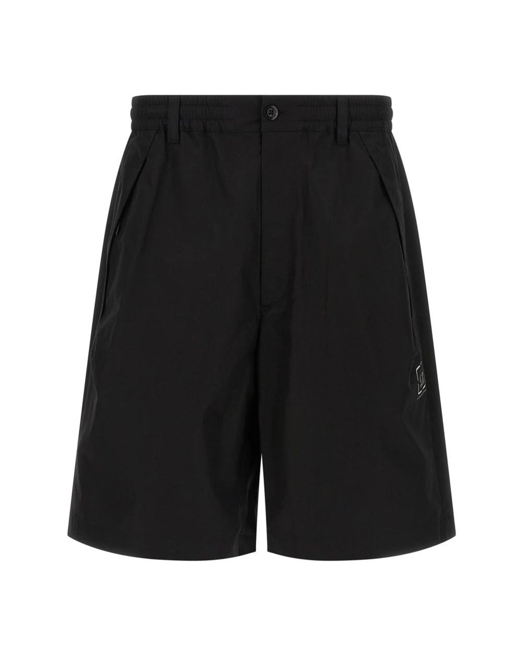 C P Company Black Casual Shorts for men