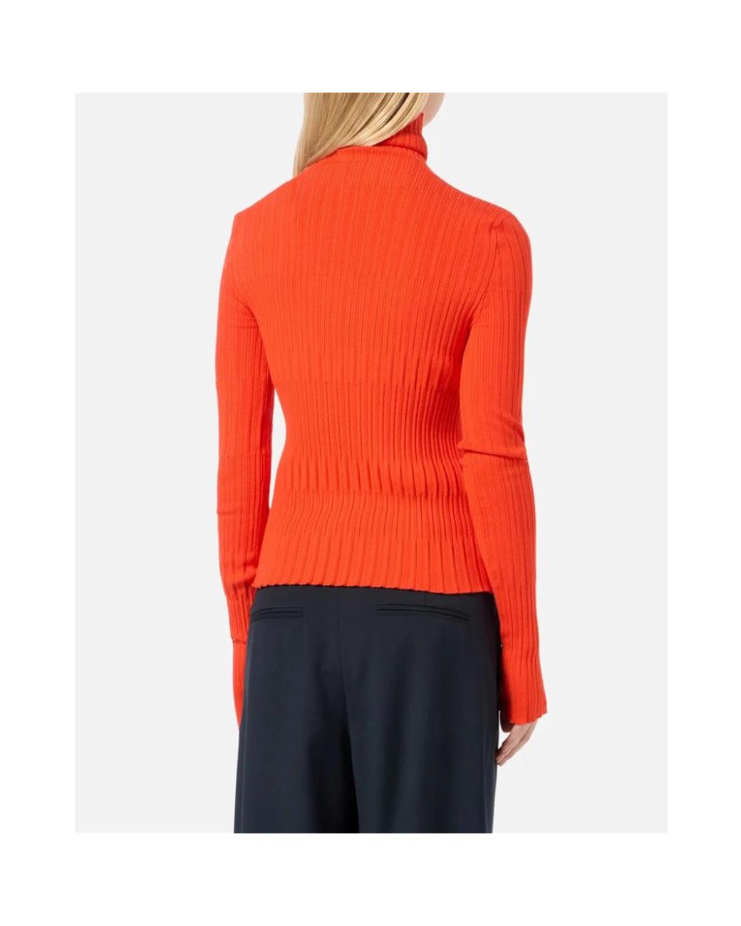 Iceberg Red Mock-Neck-Pullover