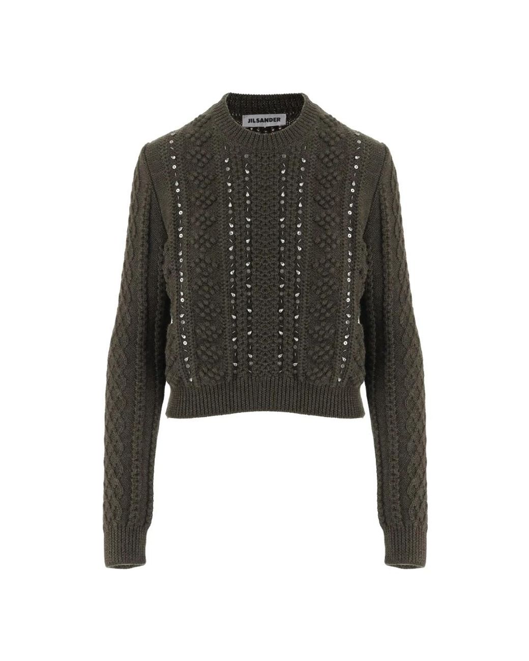 Jil Sander Black Round-Neck Knitwear