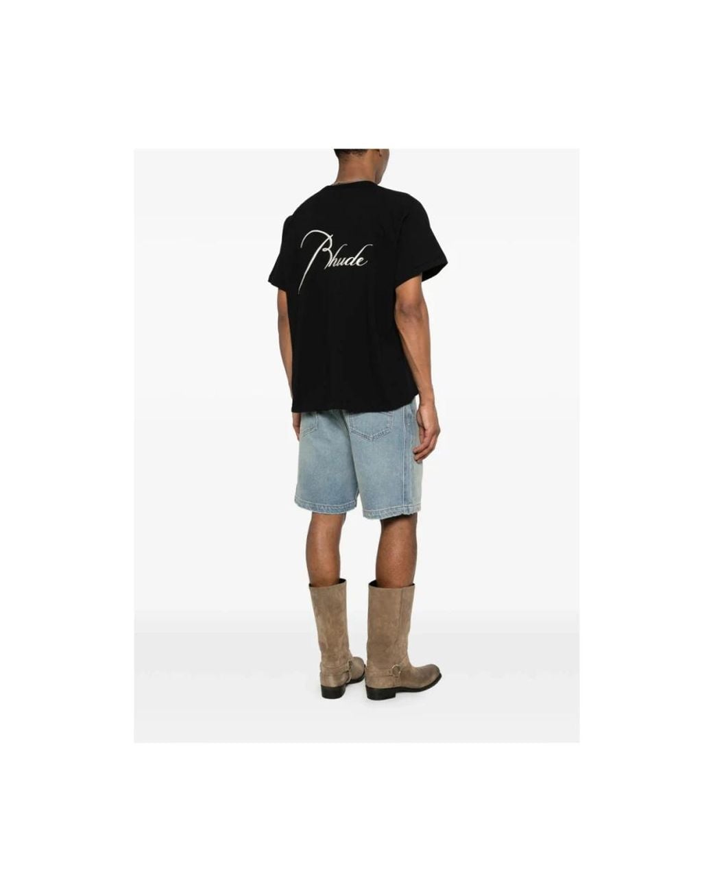 Rhude Black T-Shirts for men