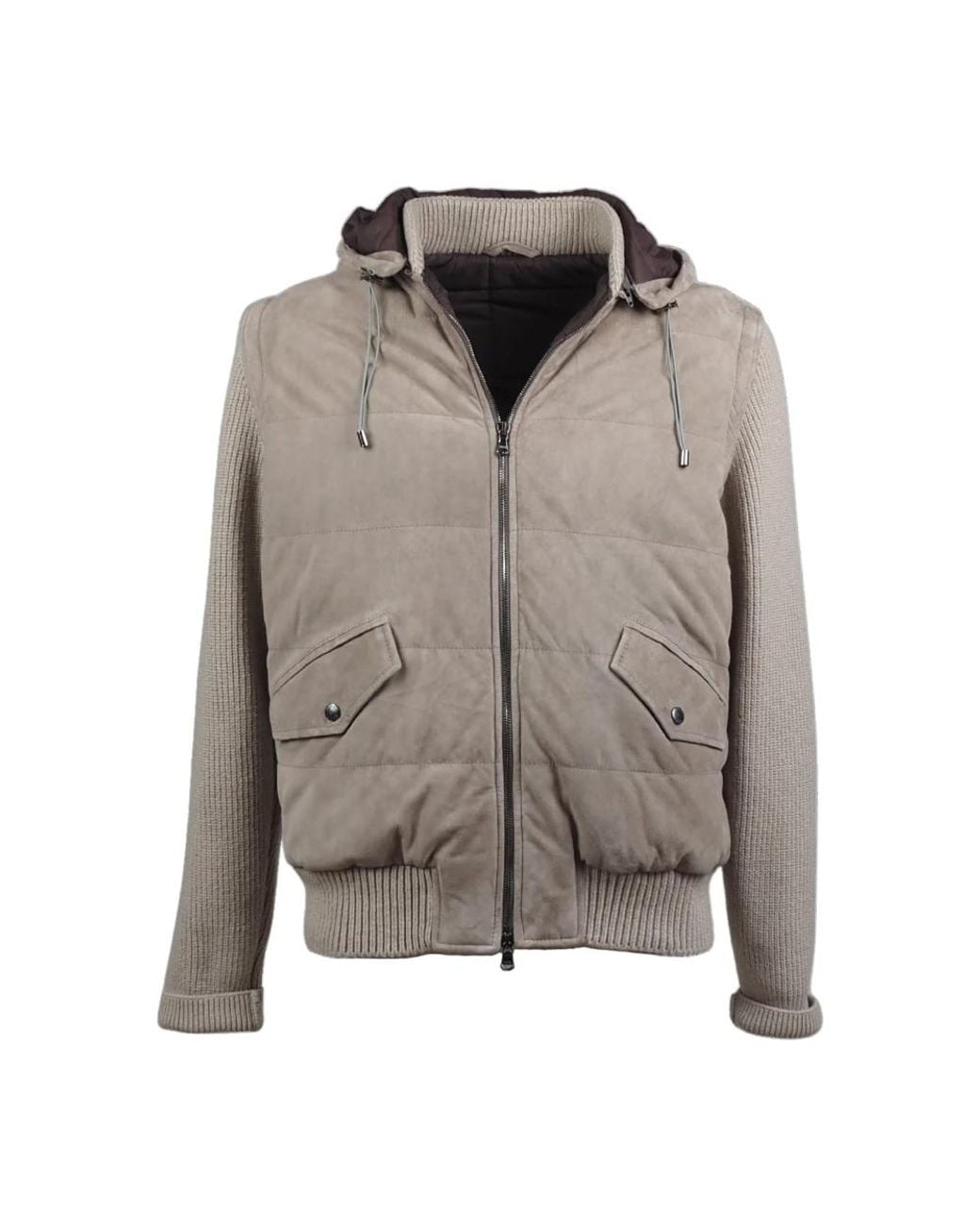 Winter Jackets Barba Napoli de hombre de color Gray