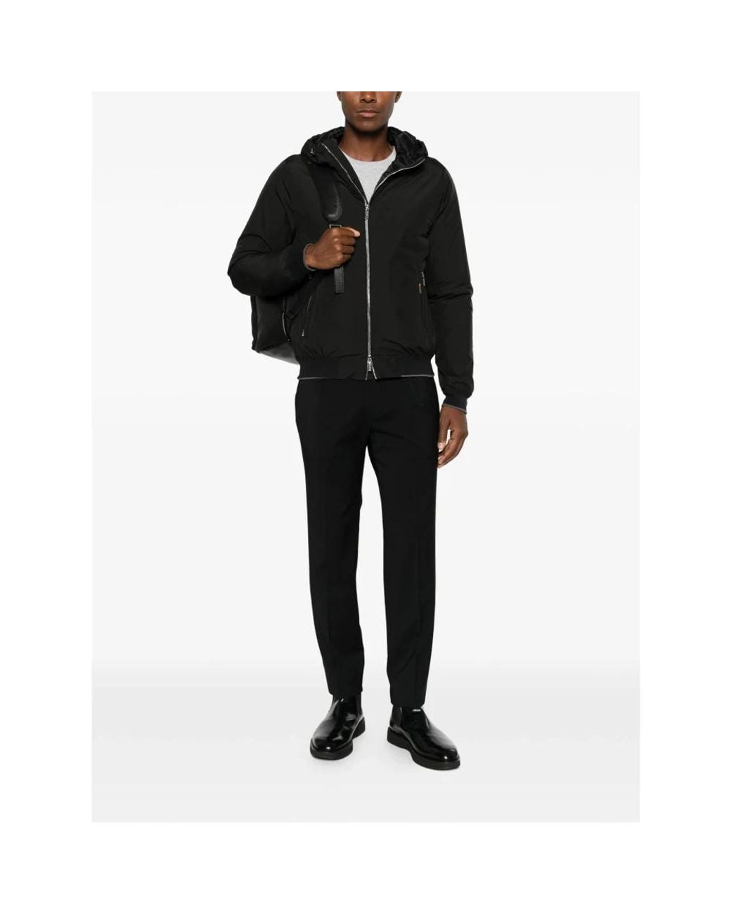 Bomber Jackets Moorer de hombre de color Black