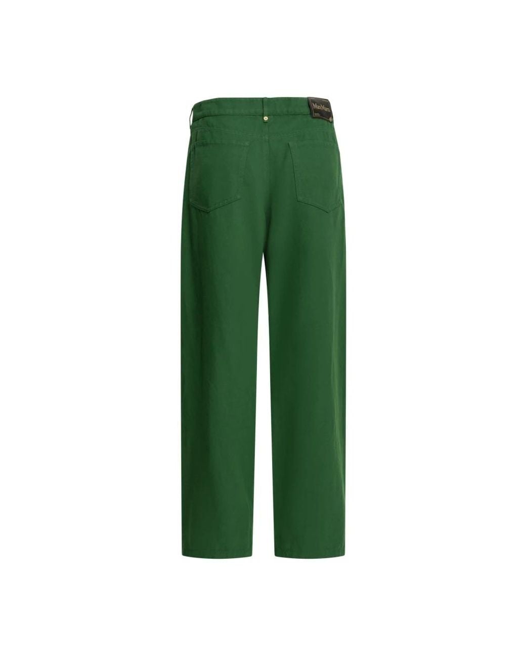 Max Mara Green Straight Fit Jeans