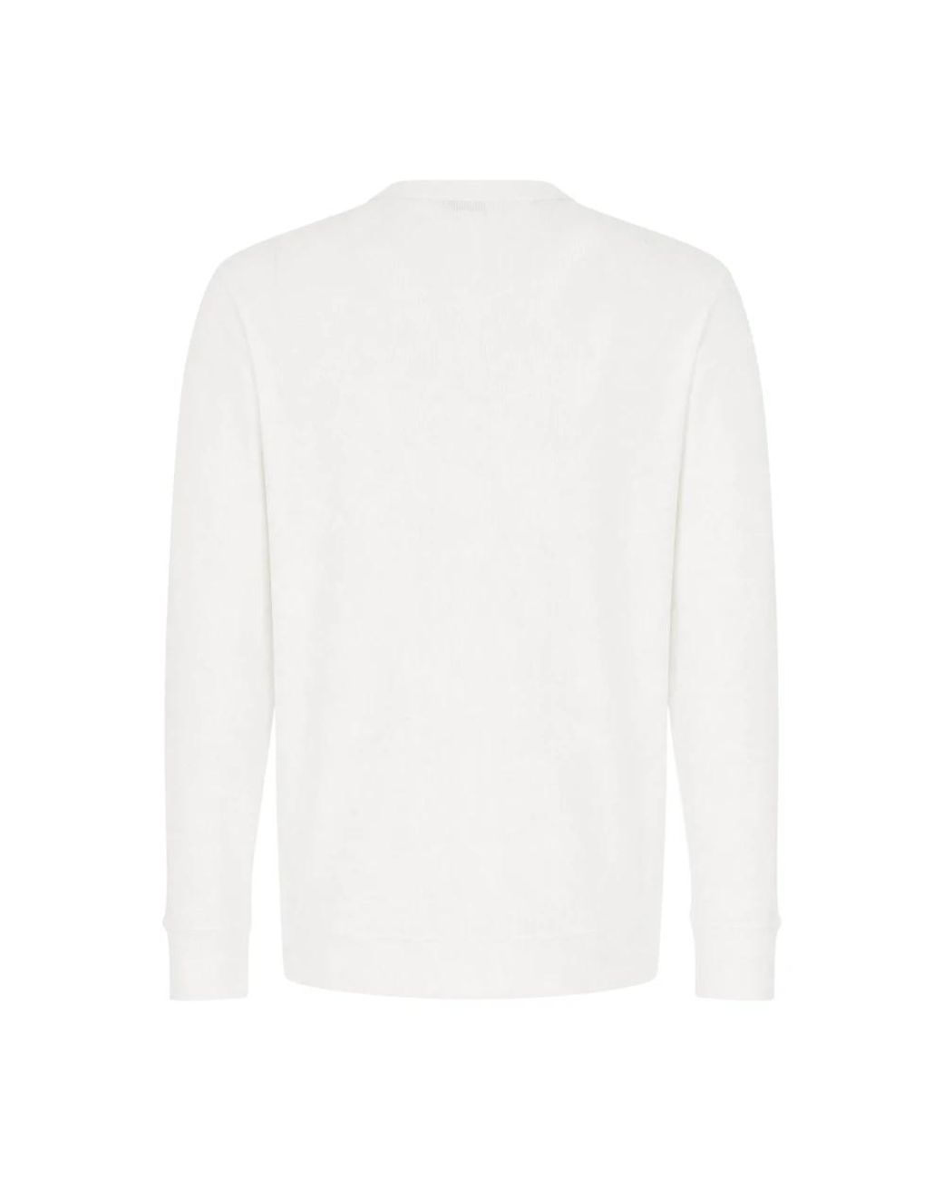 Burberry White Long Sleeve T-Shirts for men