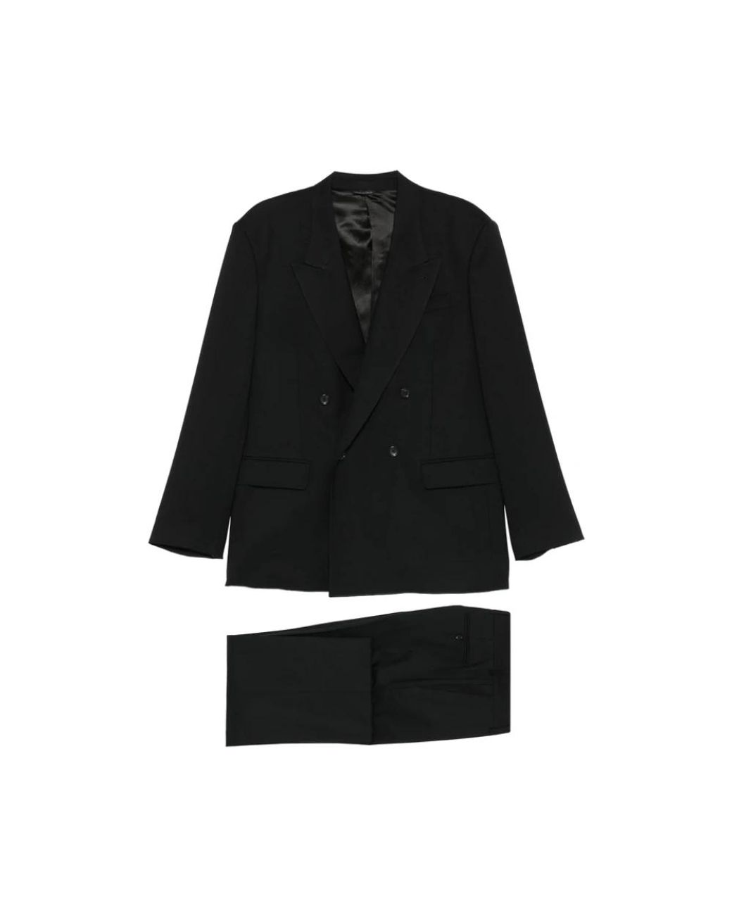 Reveres 1949 Black Double Breasted Suits for men