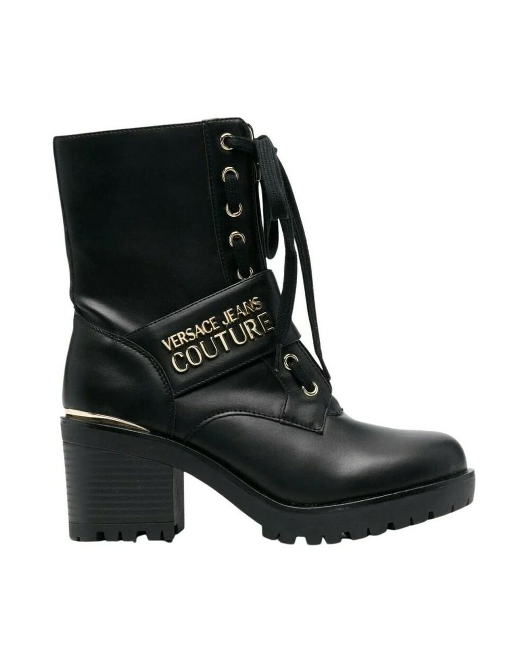 Heeled boots de Versace Jeans Couture de color Negro | Lyst