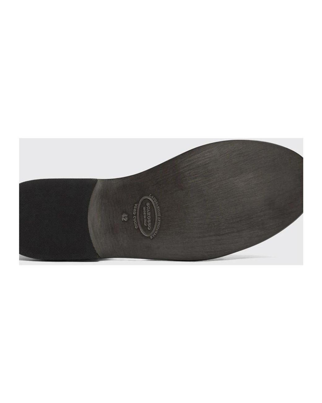 Scarosso Black Flat Sandals for men