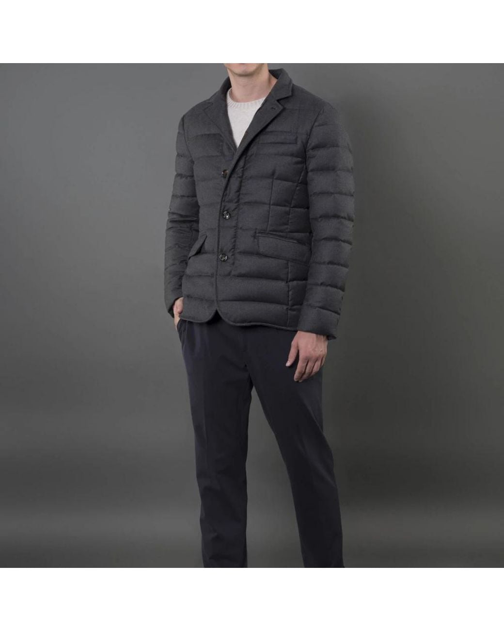 Moorer Blue Down Jackets for men