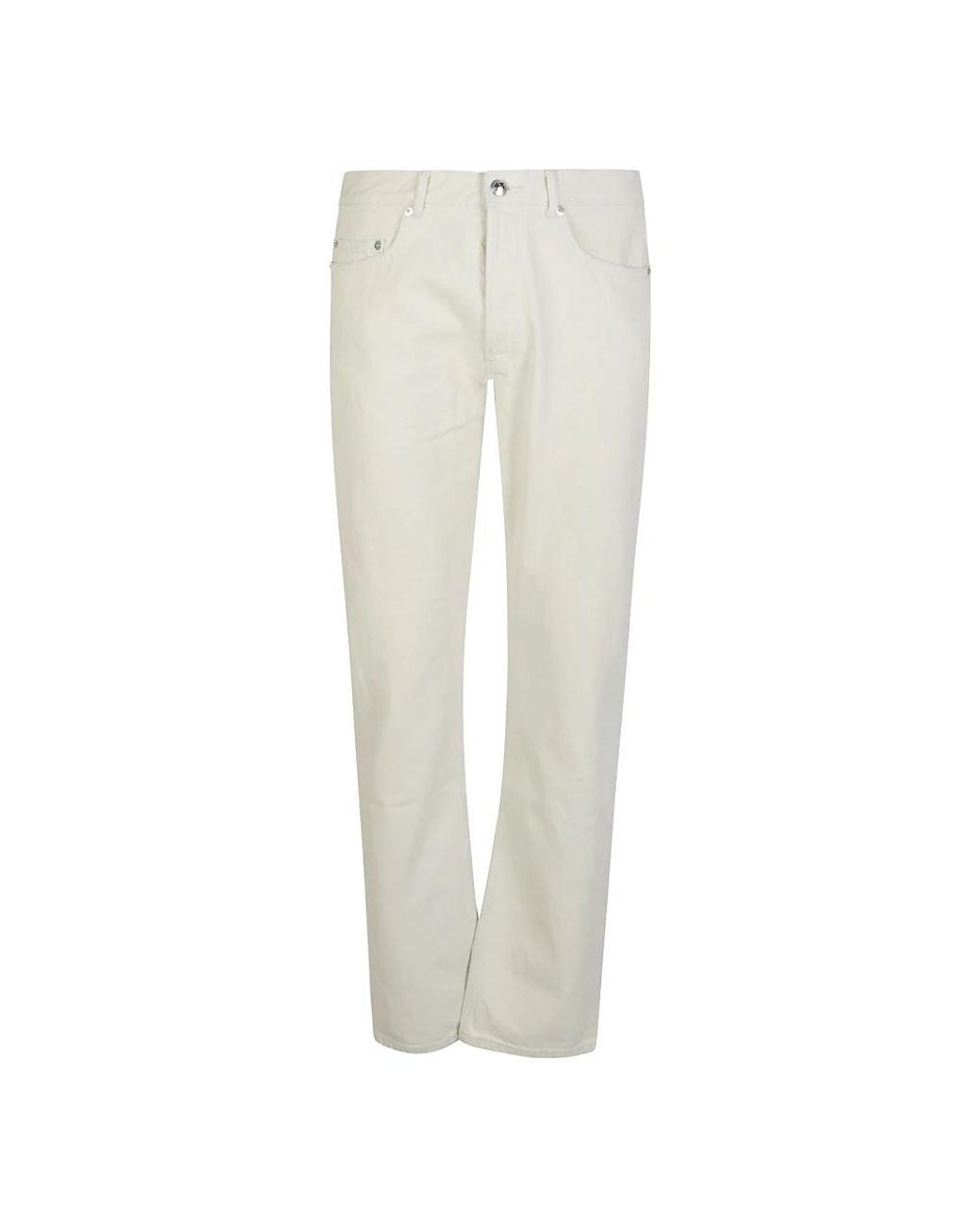 A.P.C. White Straight Jeans for men