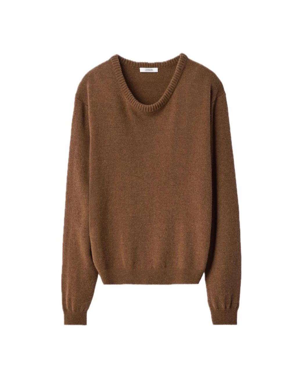 Lemaire Brown Round-Neck Knitwear for men